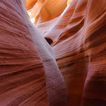 magnificent color patterns in Lower Antelope Canyon