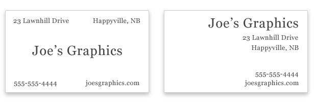 Business Card Redesign